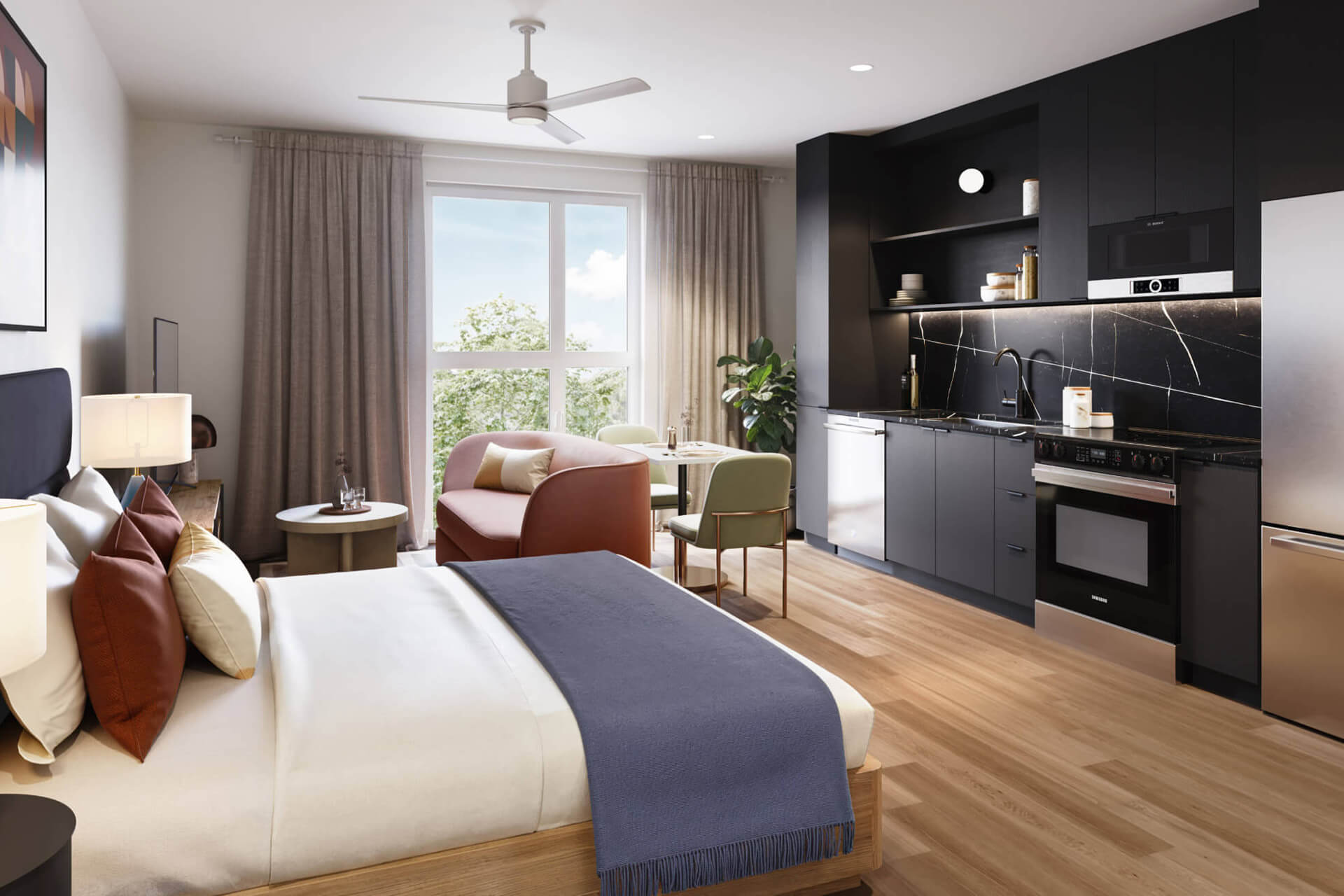 Studio with Kitchen – Moontower Palette – The Code Austin